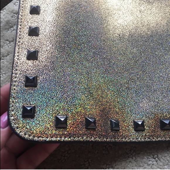NWOT Rebecca Minkoff Gold Glitter Holographic Bag - Picture 9 of 13